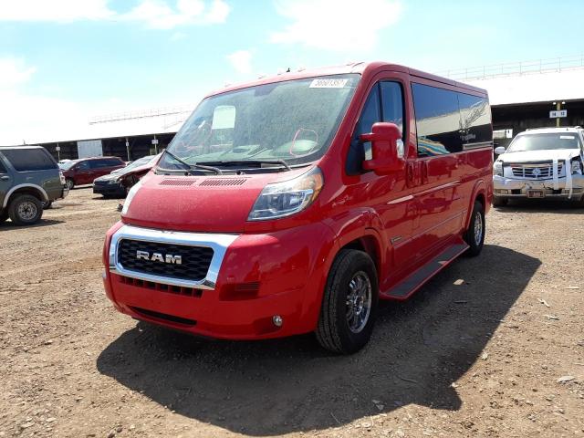 3C6TRVAGXKE517917 - 2019 RAM PROMASTER წითელი ფოტო 2