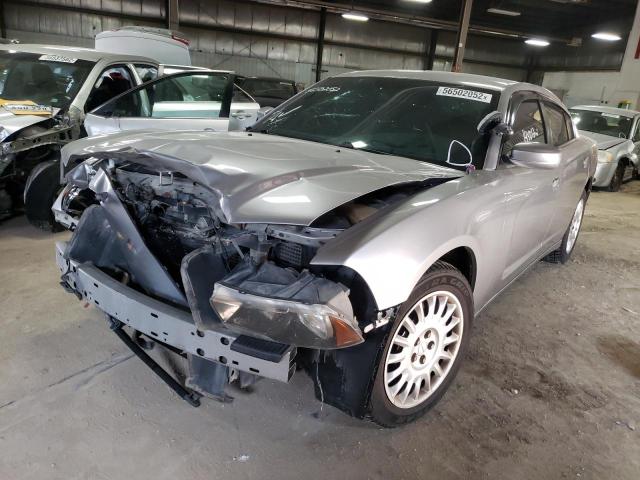 2C3CDXKT8EH364532 - 2014 DODGE CHARGER PO SILVER photo 2