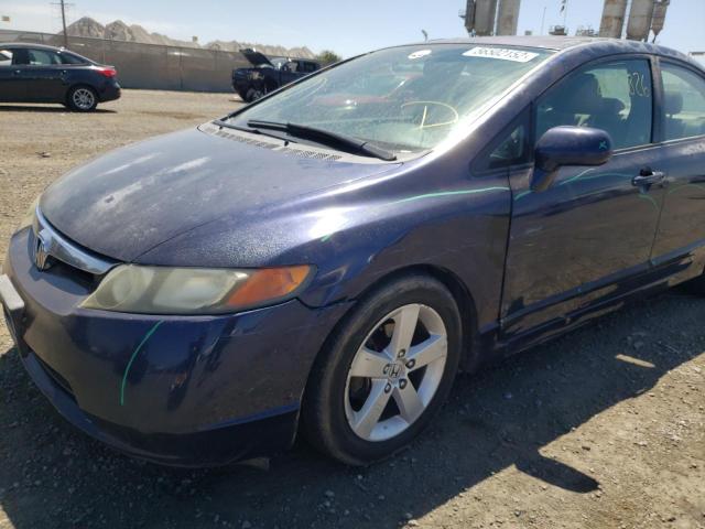 2HGFA16877H505941 - 2007 HONDA CIVIC EX BLUE photo 9