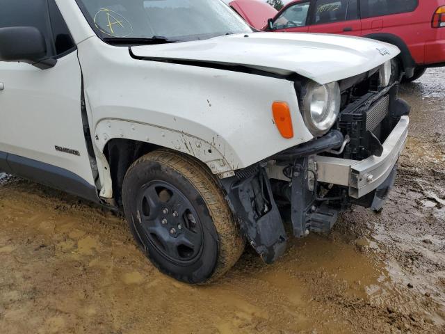 ZACCJAAT5GPD48311 - 2016 JEEP RENEGADE S WHITE photo 9