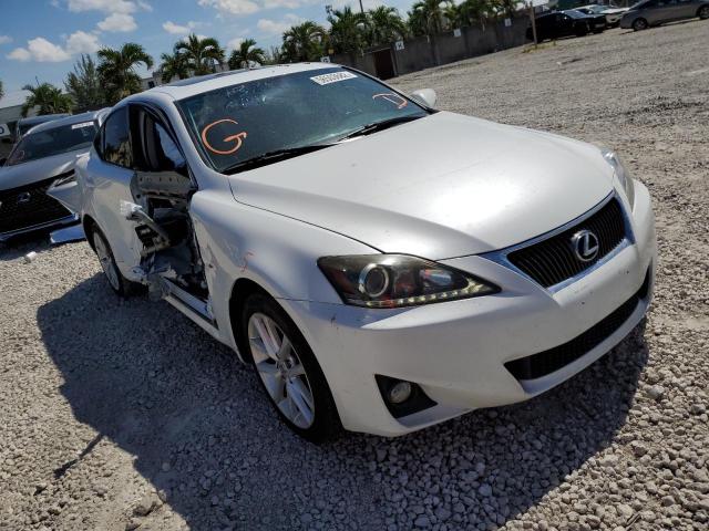 JTHCF5C23B5049381 - 2011 LEXUS IS 250 WHITE photo 1