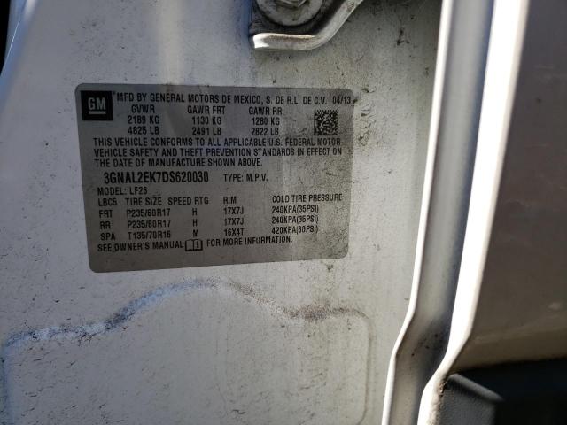 3GNAL2EK7DS620030 - 2013 CHEVROLET CAPTIVA LS  照片 10