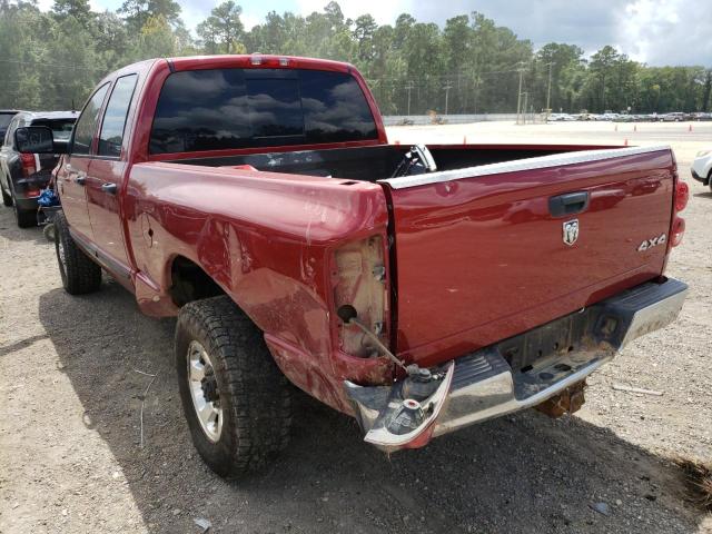 1D7KS28A37J608567 - 2007 DODGE RAM 2500 S RED photo 3