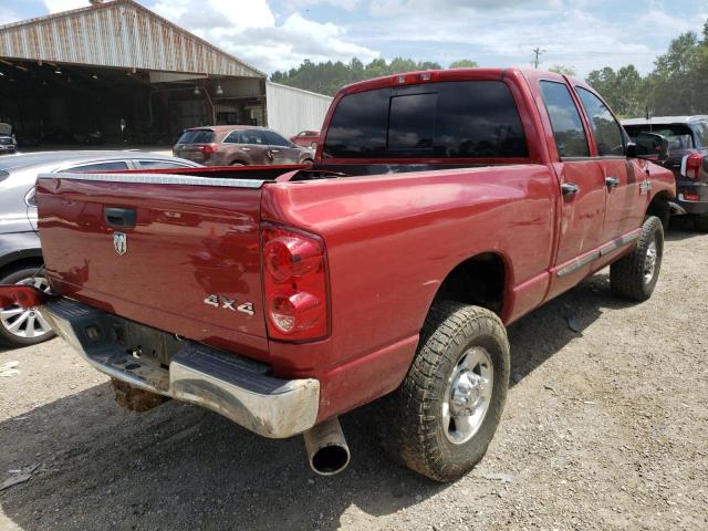 1D7KS28A37J608567 - 2007 DODGE RAM 2500 S RED photo 4