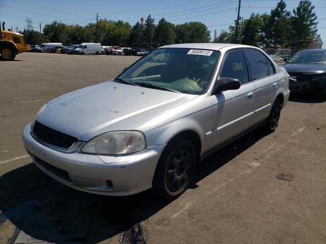 2HGEJ661XYH577567 - 2000 HONDA CIVIC BASE SILVER photo 2