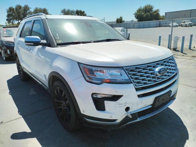 1FM5K8HT2JGA98546 - 2018 FORD EXPLORER P WHITE photo 1