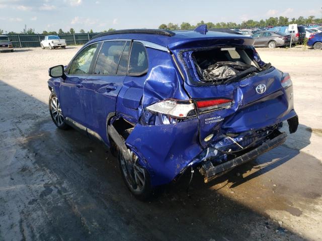 7MUDAABG7NV003860 - 2022 TOYOTA COROLLA CR BLUE photo 3