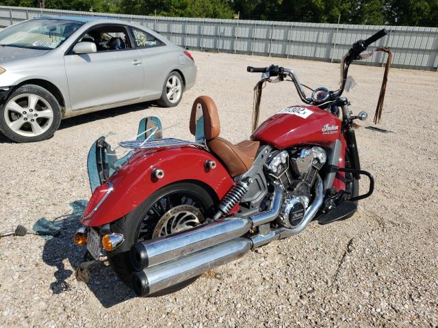 56KMSA00XF3102215 - 2015 INDIAN MOTORCYCLE CO. SCOUT ABS RED photo 4