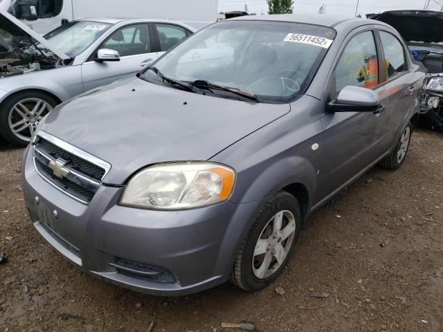 KL1TD56607B039414 - 2007 CHEVROLET AVEO BASE GRAY photo 2