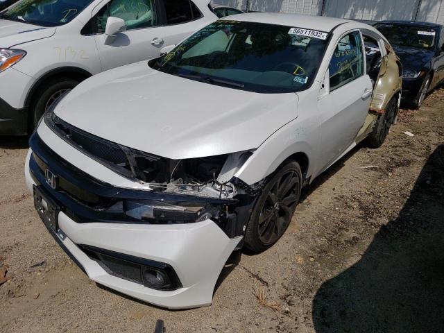 2HGFC2F88LH514769 - 2020 HONDA CIVIC SPOR WHITE photo 2