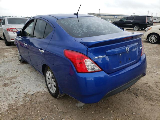 3N1CN7AP3HL867025 - 2017 NISSAN VERSA S BLUE photo 3