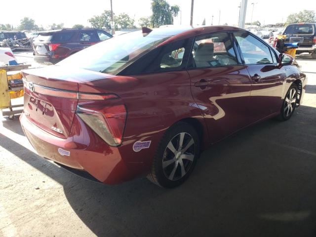 JTDBVRBD0KA005680 - 2019 TOYOTA MIRAI MAROON photo 4