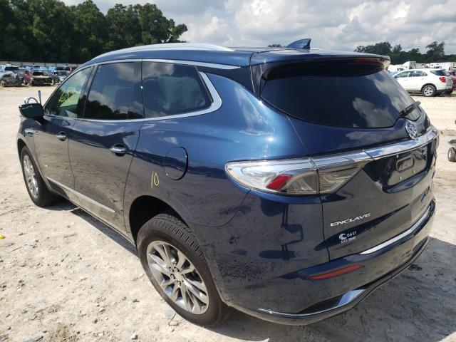 5GAERDKW3NJ180596 - 2022 BUICK ENCLAVE AV BLUE photo 3