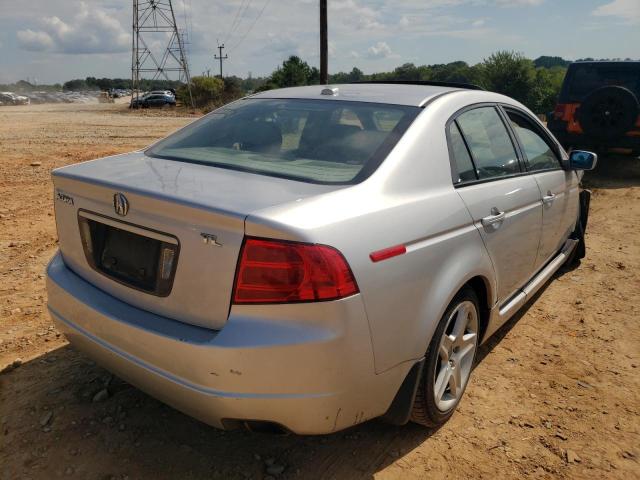 19UUA66276A043622 - 2006 ACURA 3.2TL SILVER photo 4