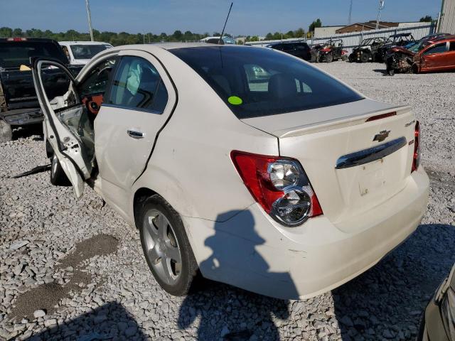 1G1JE5SB5F4105581 - 2015 CHEVROLET SONIC LTZ WHITE photo 3