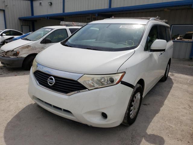 JN8AE2KP2C9040905 - 2012 NISSAN QUEST WHITE photo 2