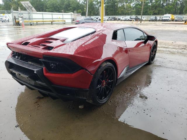 ZHWUD4ZF7JLA11091 - 2018 LAMBORGHINI HURACAN PE RED photo 4