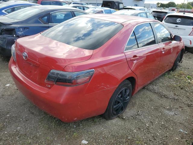 4T1BE46K07U016420 - 2007 TOYOTA CAMRY CE RED photo 4