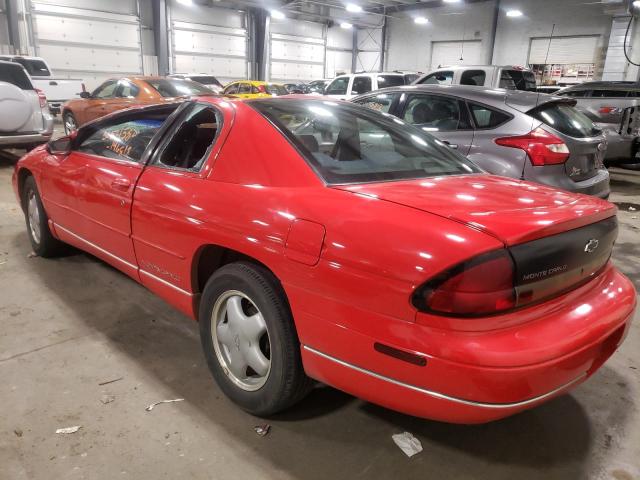 2G1WW12M9X9281822 - 1999 CHEVROLET MONTE CARL წითელი ფოტო 3