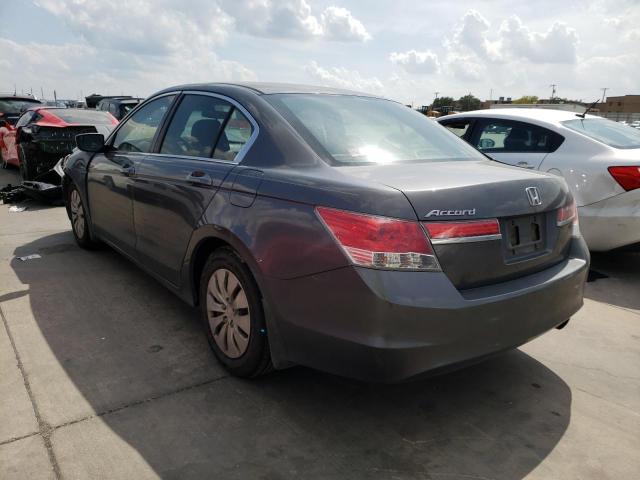 1HGCP2F3XCA200955 - 2012 HONDA ACCORD LX GRAY photo 3