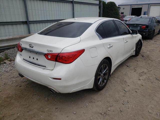 JN1EV7AR1HM840972 - 2017 INFINITI Q50 PREMIU WHITE photo 4