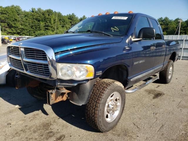 3D7KS28D05G721370 - 2005 DODGE RAM 2500 S Կապույտ լուսանկար 2