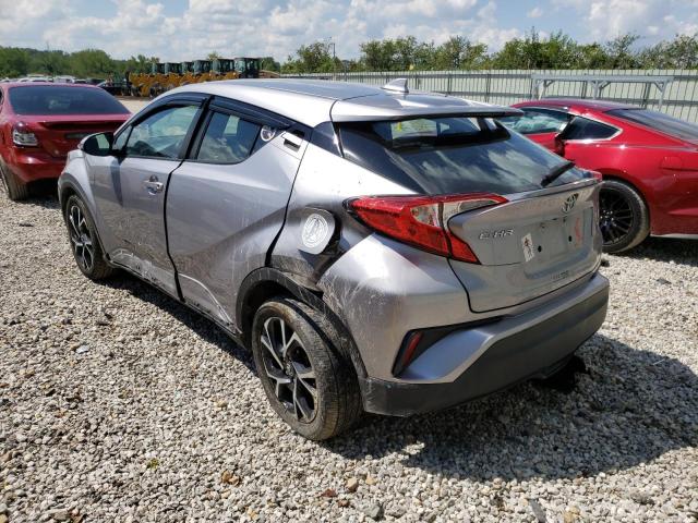 NMTKHMBX3JR060855 - 2018 TOYOTA C-HR XLE SILVER photo 3