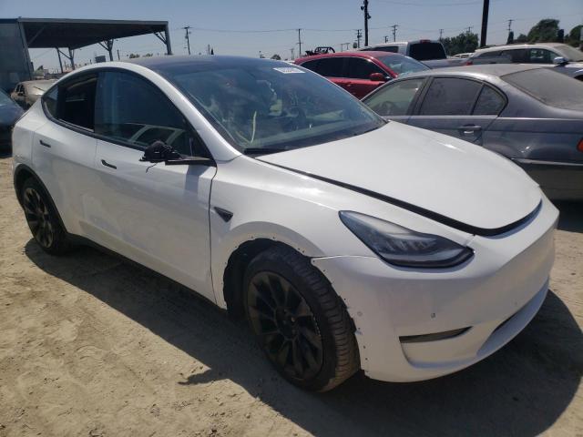 5YJYGDEE0LF048324 - 2020 TESLA MODEL Y Blanc photo 1