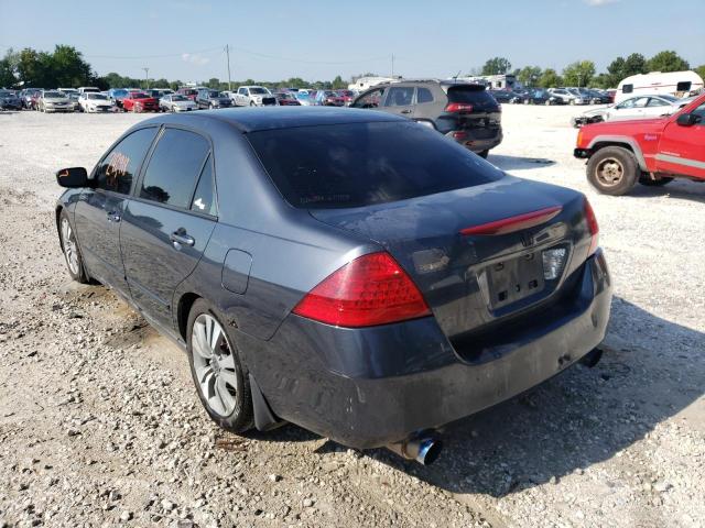 1HGCM55407A108716 - 2007 HONDA ACCORD LX BLUE photo 3