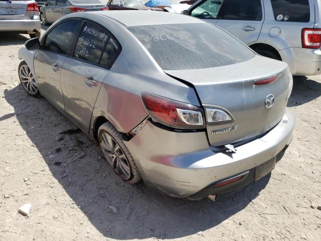 JM1BL1VF5B1386690 - 2011 MAZDA 3 I GRAY photo 3