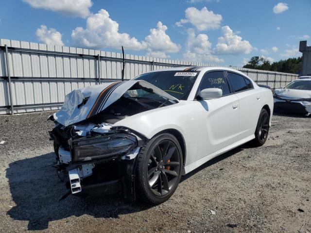 2C3CDXHG5NH133775 - 2022 DODGE CHARGER GT WHITE photo 2