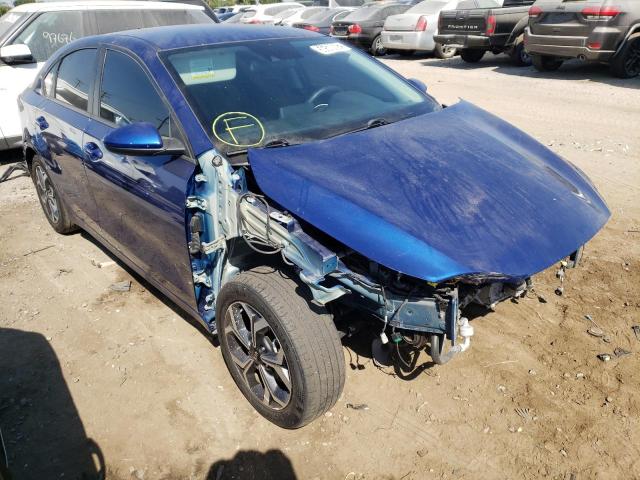 3KPF24AD1KE074194 - 2019 KIA FORTE FE BLUE photo 1