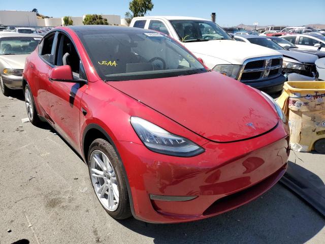 5YJYGDEF0LF005675 - 2020 TESLA MODEL Y أحمر صورة 1