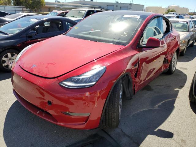 5YJYGDEF0LF005675 - 2020 TESLA MODEL Y RED photo 2