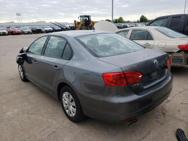 3VW2K7AJ4BM305095 - 2011 VOLKSWAGEN JETTA BASE Մոխրագույն լուսանկար 3