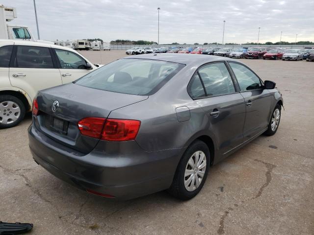 3VW2K7AJ4BM305095 - 2011 VOLKSWAGEN JETTA BASE Մոխրագույն լուսանկար 4