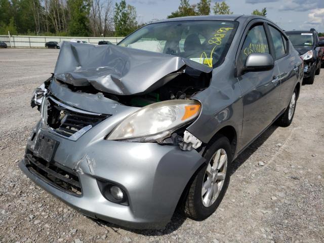 3N1CN7AP5CL815341 - 2012 NISSAN VERSA S SILVER photo 2