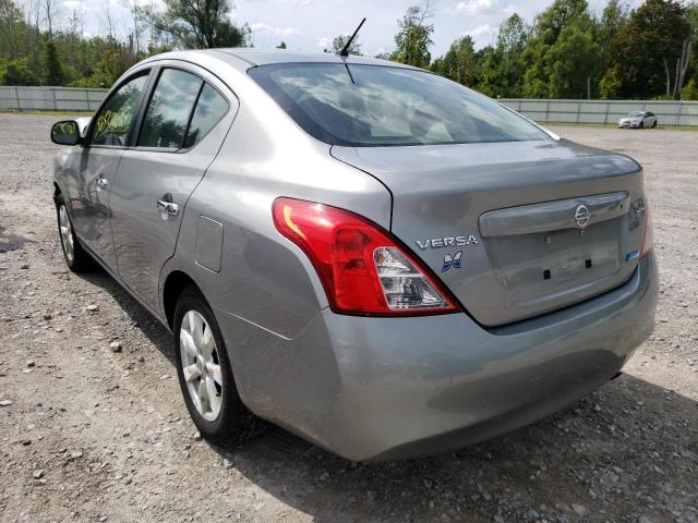 3N1CN7AP5CL815341 - 2012 NISSAN VERSA S SILVER photo 3