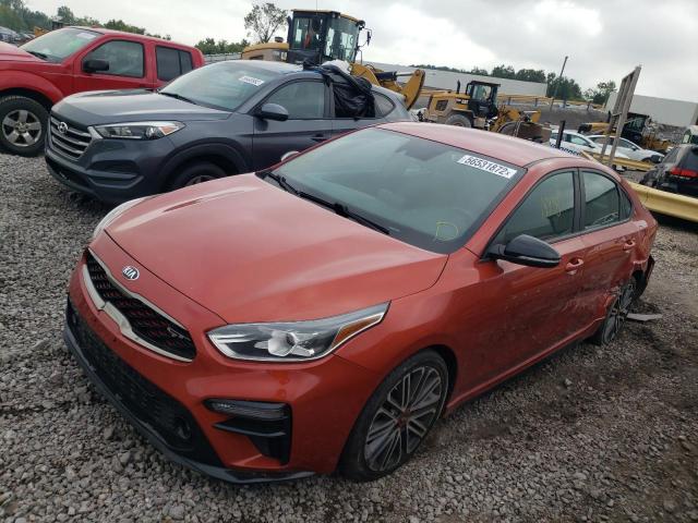 3KPF44AC9LE162834 - 2020 KIA FORTE GT ORANGE photo 2