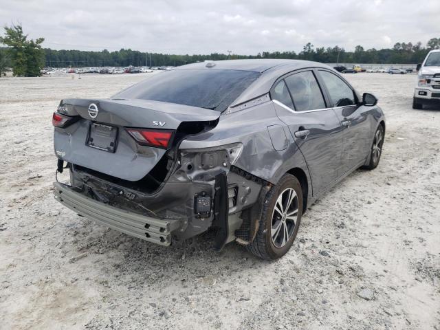 3N1AB8CV8LY214767 - 2020 NISSAN SENTRA SV GRAY photo 4