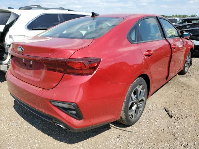 3KPF24AD7ME289033 - 2021 KIA FORTE FE RED photo 4