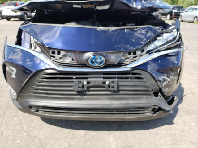 JTEAAAAH9MJ008945 - 2021 TOYOTA VENZA LE BLUE photo 9