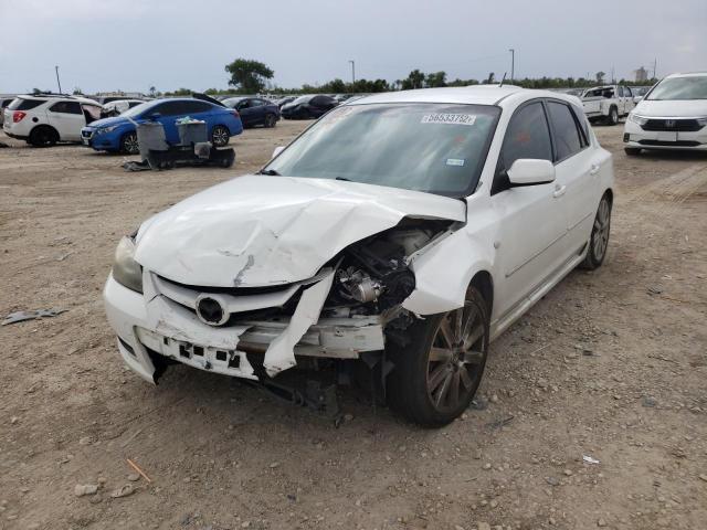 JM1BK34L591226602 - 2009 MAZDA SPEED 3 WHITE photo 2
