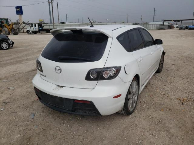 JM1BK34L591226602 - 2009 MAZDA SPEED 3 WHITE photo 4