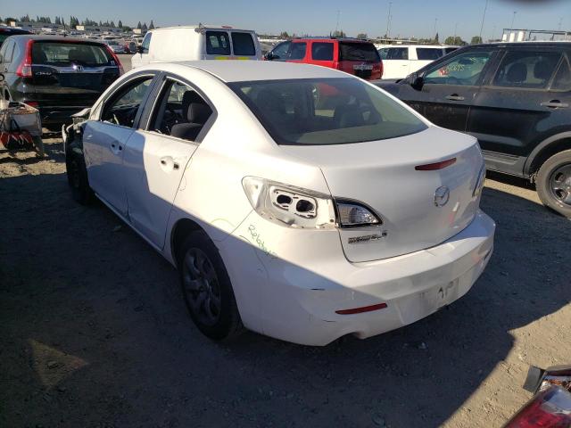 JM1BL1TG9D1815487 - 2013 MAZDA 3 I WHITE photo 3