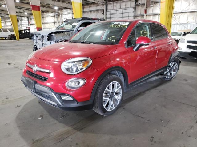 ZFBCFXCT5GP376160 - 2016 FIAT 500X TREKK RED photo 2