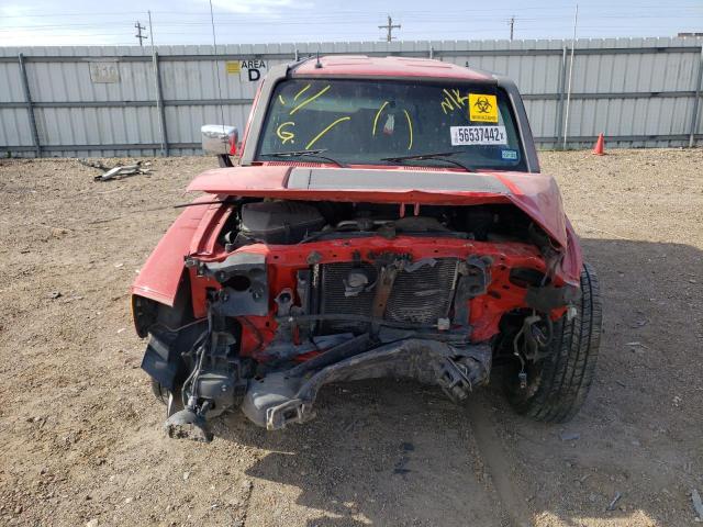 5GTDN136068184674 - 2006 HUMMER H3 RED photo 9