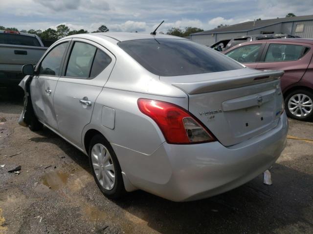 3N1CN7AP1DL824684 - 2013 NISSAN VERSA S SILVER photo 3