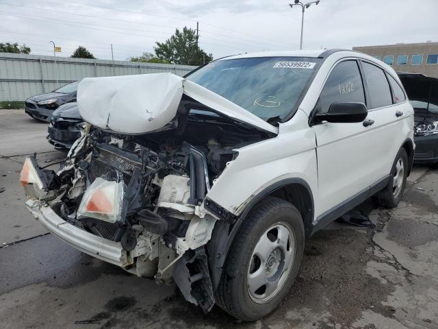 5J6RE4H3XAL045231 - 2010 HONDA CR-V LX WHITE photo 2