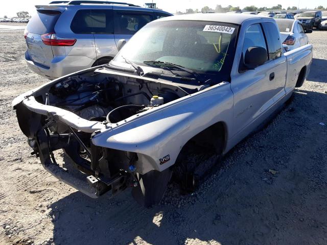 1B7GL22XXXS159375 - 1999 DODGE DAKOTA SILVER photo 2